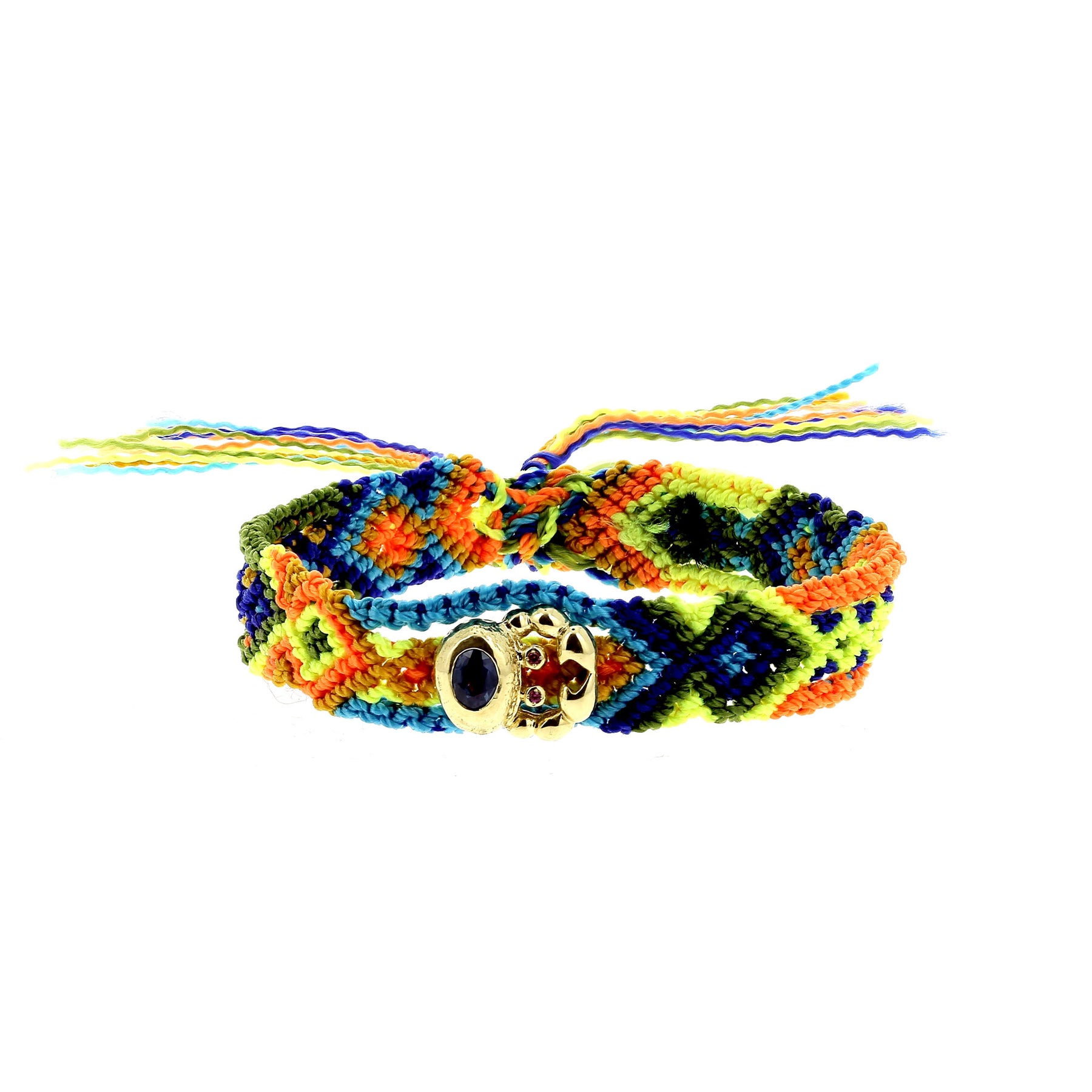 Bracelet Bahia Crabe Saphir Bleu et Rose