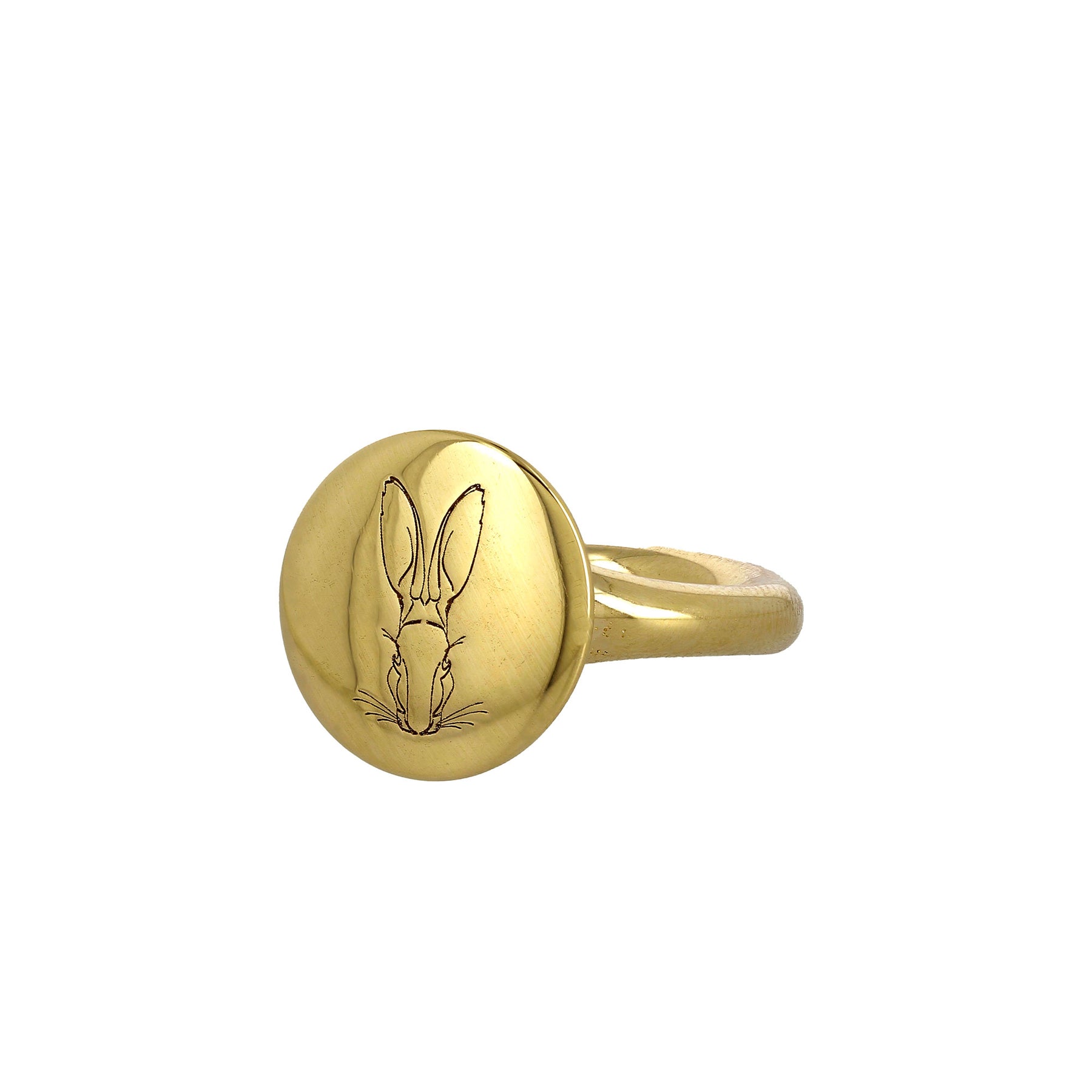 Bague Bracteate Round Logo Signet