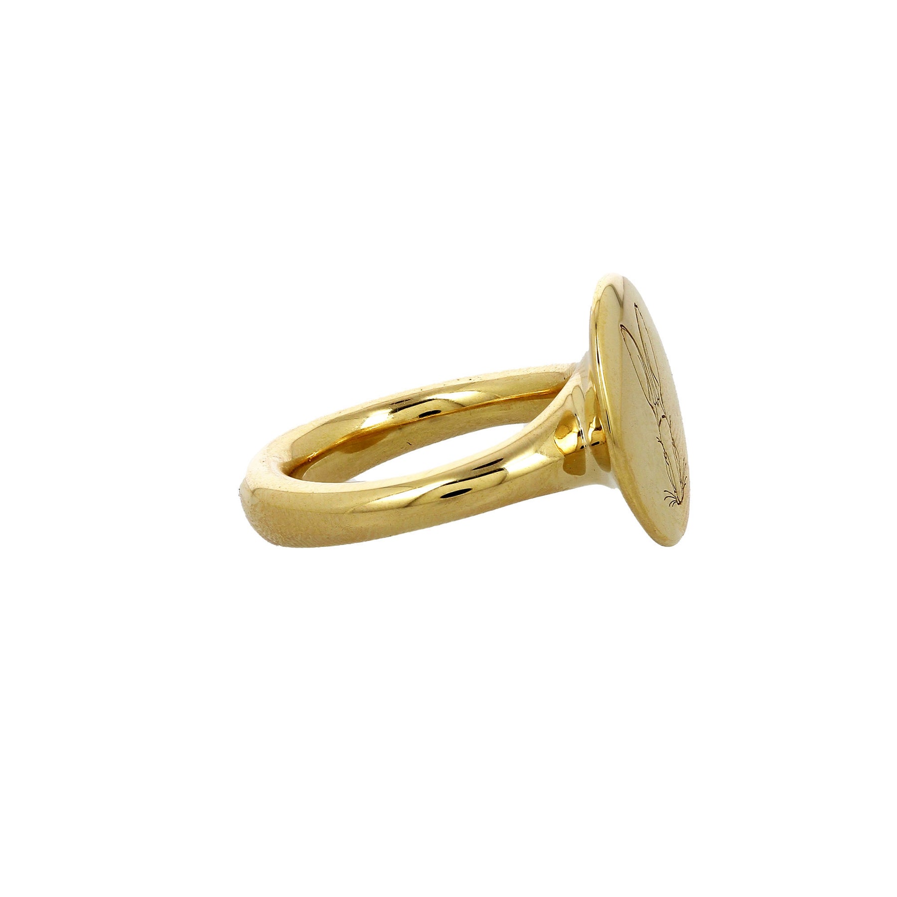 Bague Bracteate Round Logo Signet
