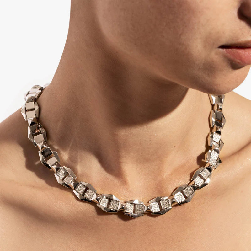 Collier Rockaway 1 Rang Diamants