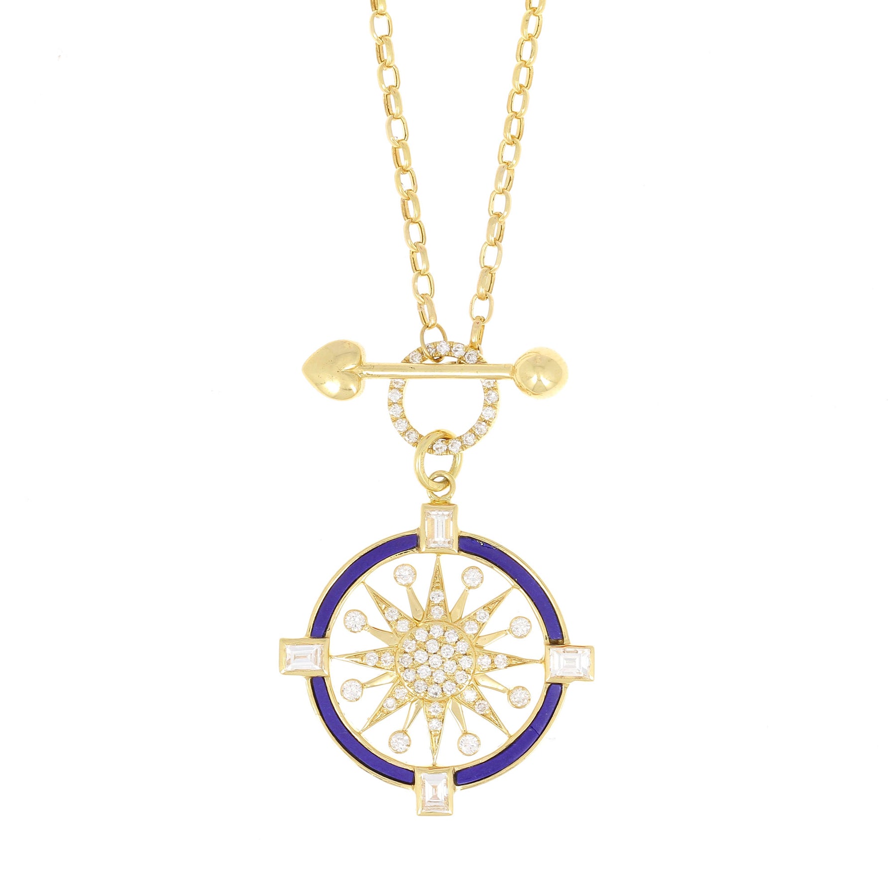 Compass Lapis Halskette