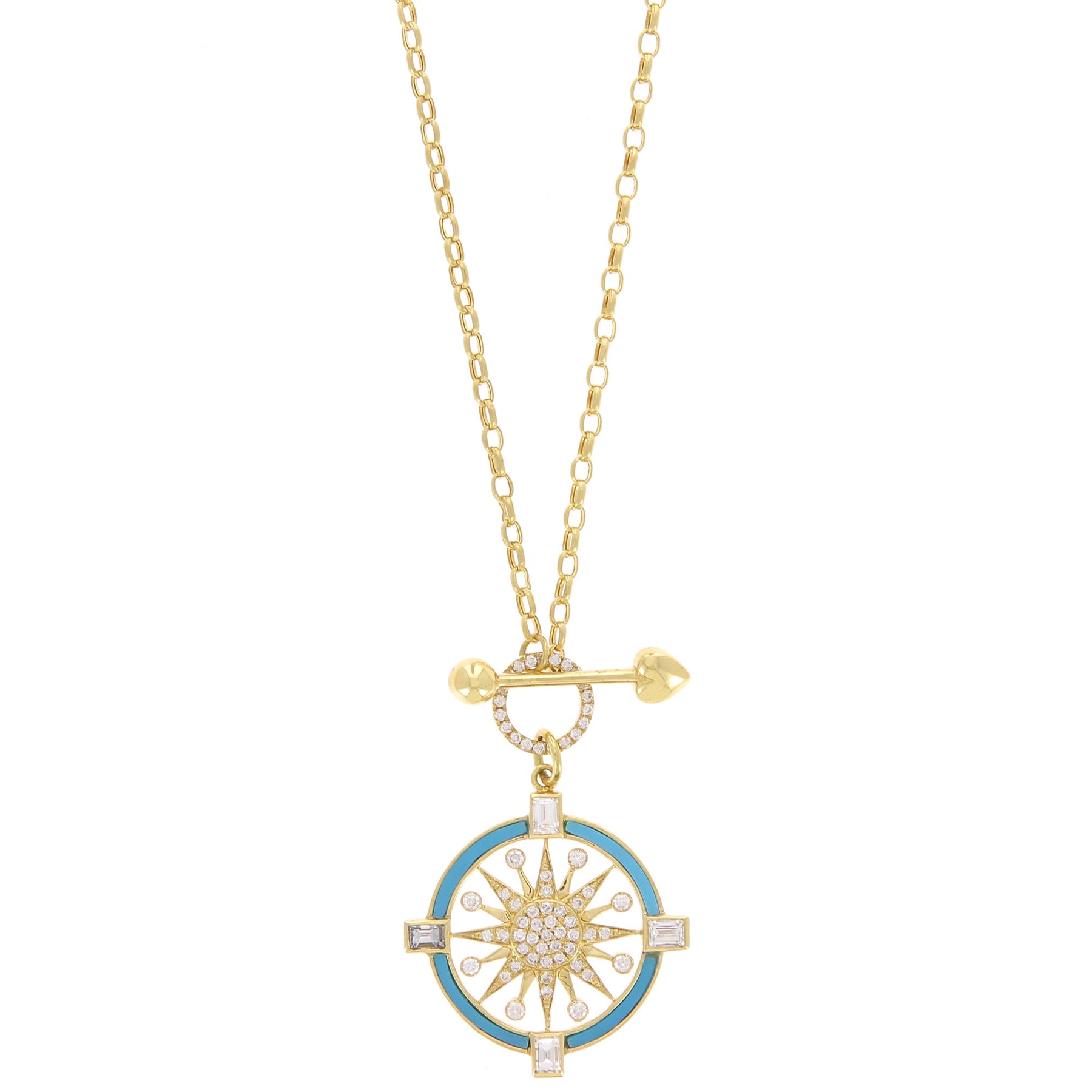 Collier Compass Turquoise