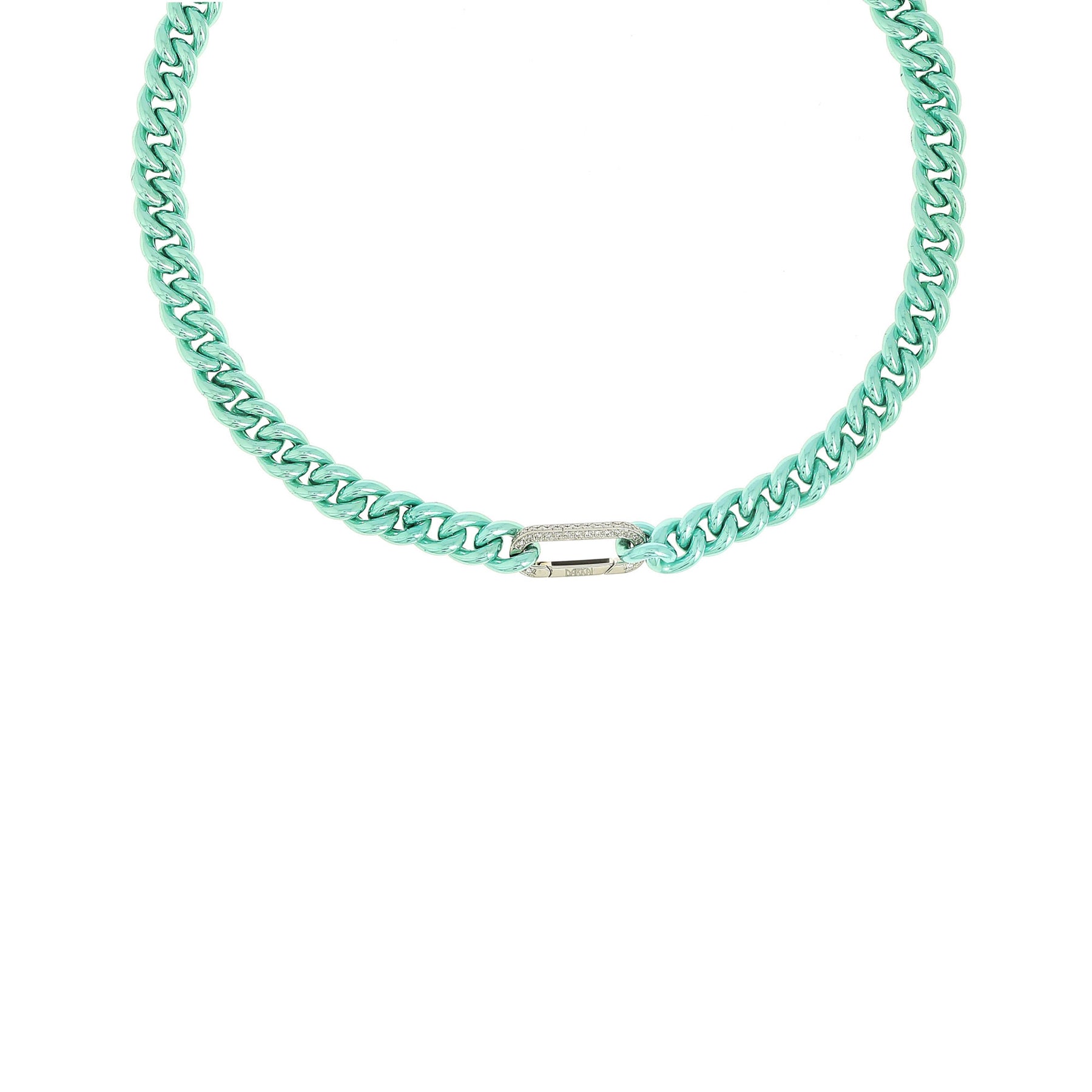 Collier Cuban Sky Or Blanc