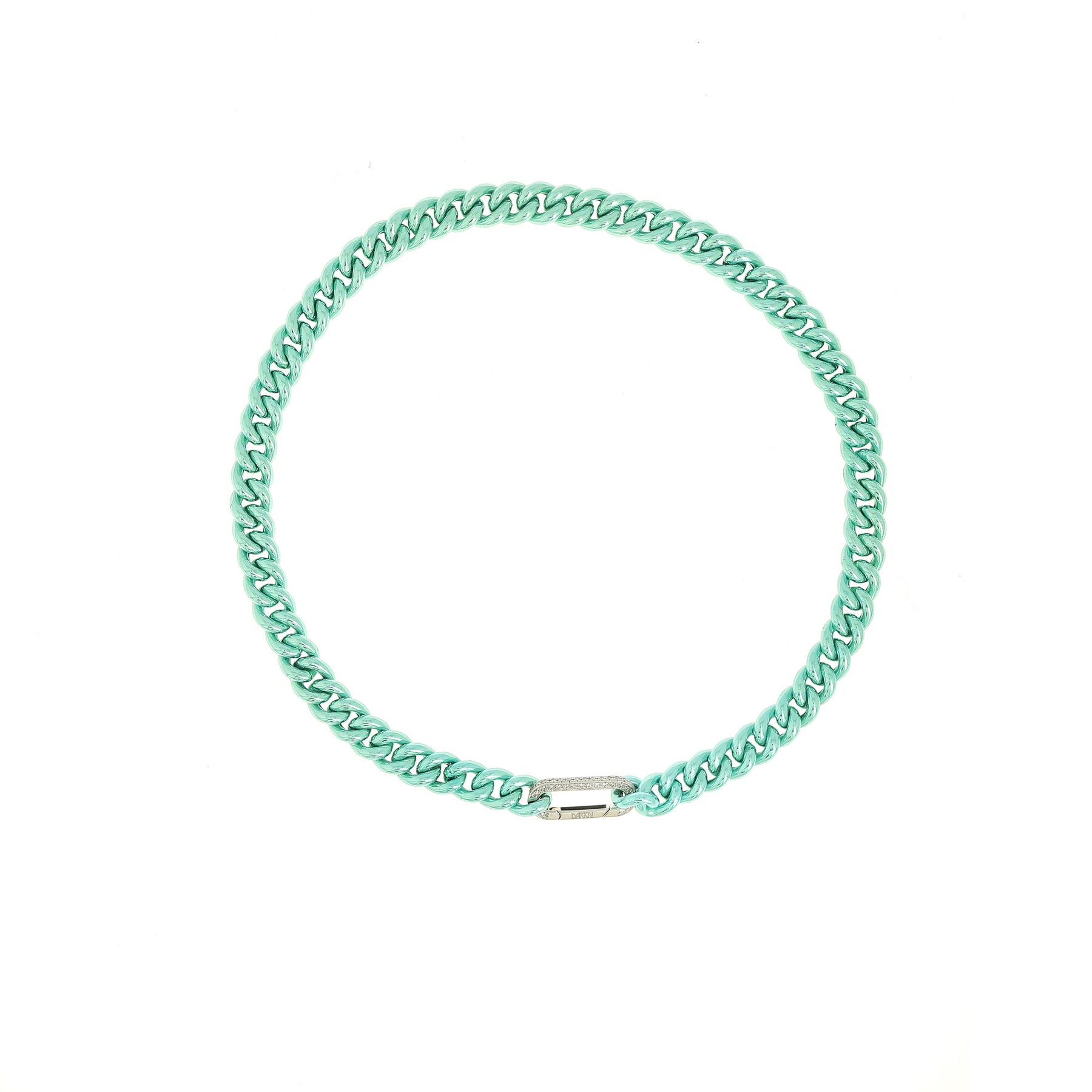 Collier Cuban Sky Or Blanc