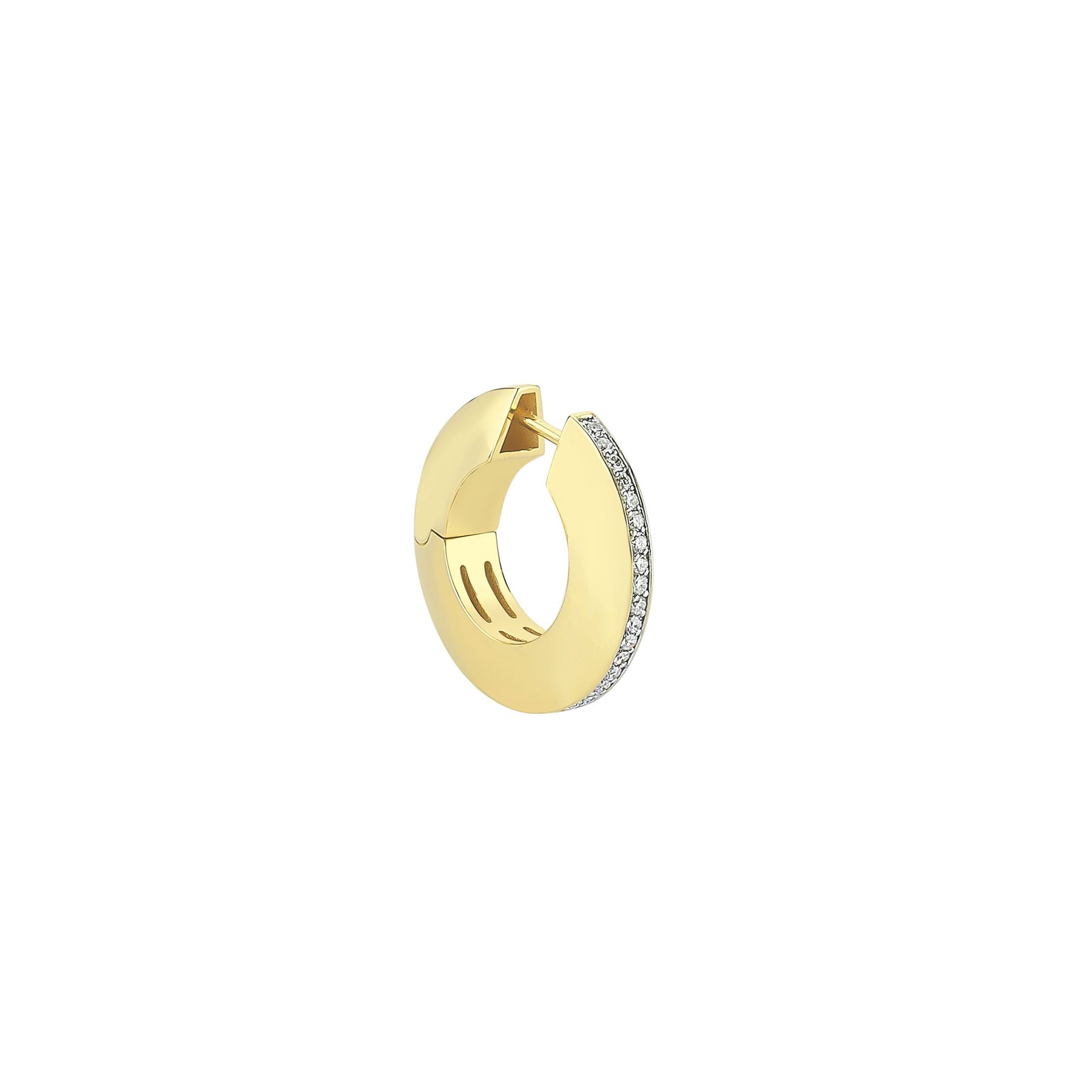 Diamond Line Small Hoop