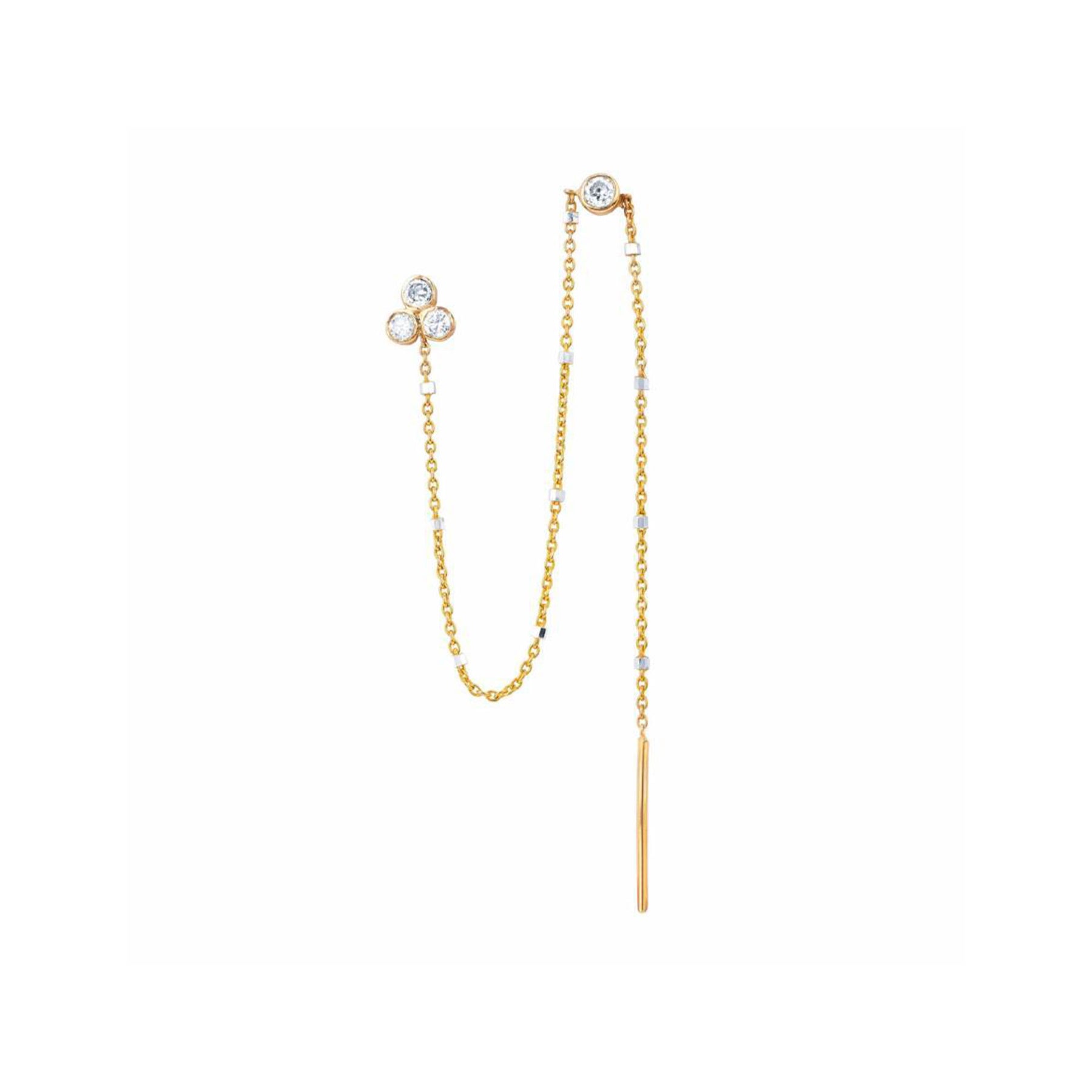Diamond Star Shower Thread Twinkle Earring