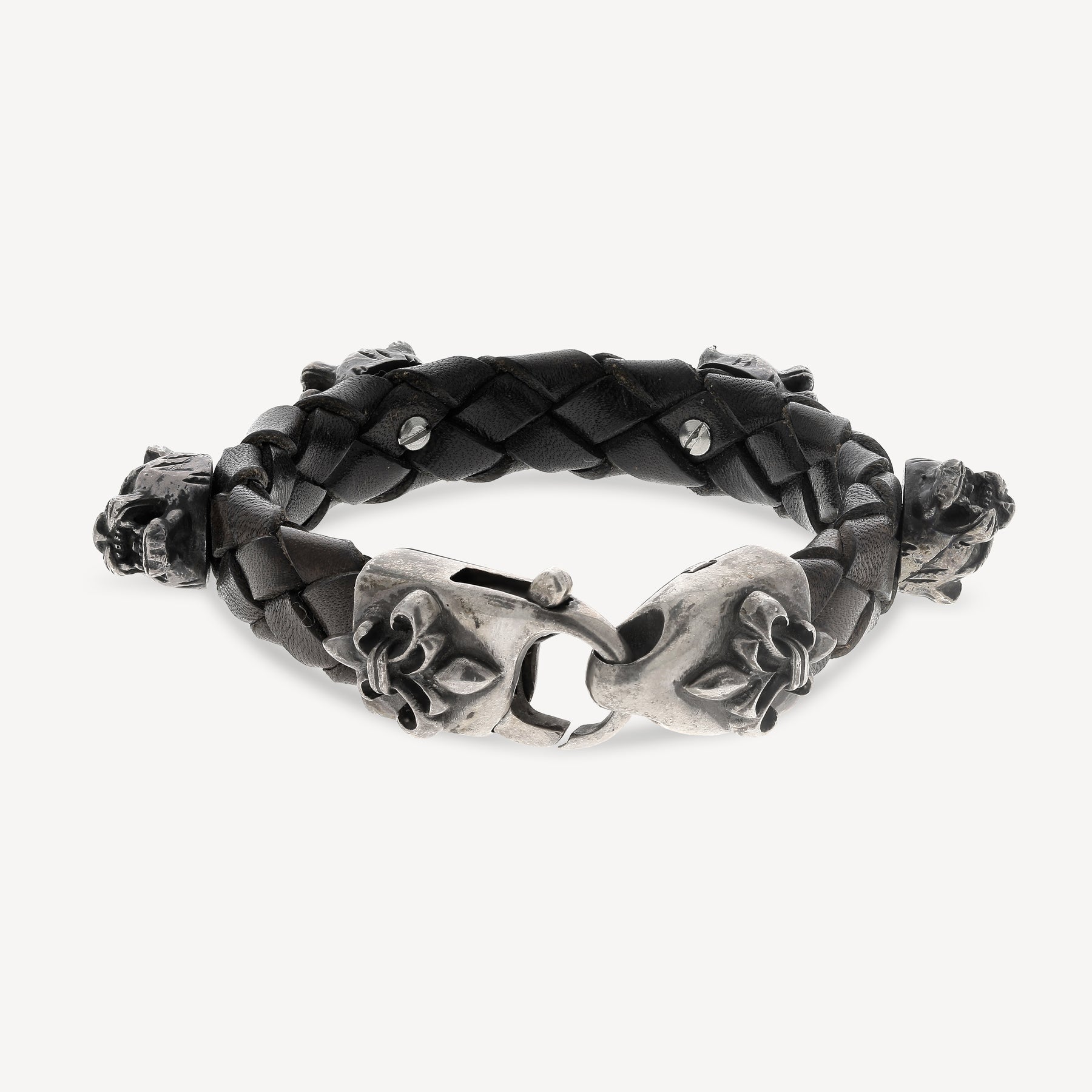 Leather Lobster Claw Bracelet