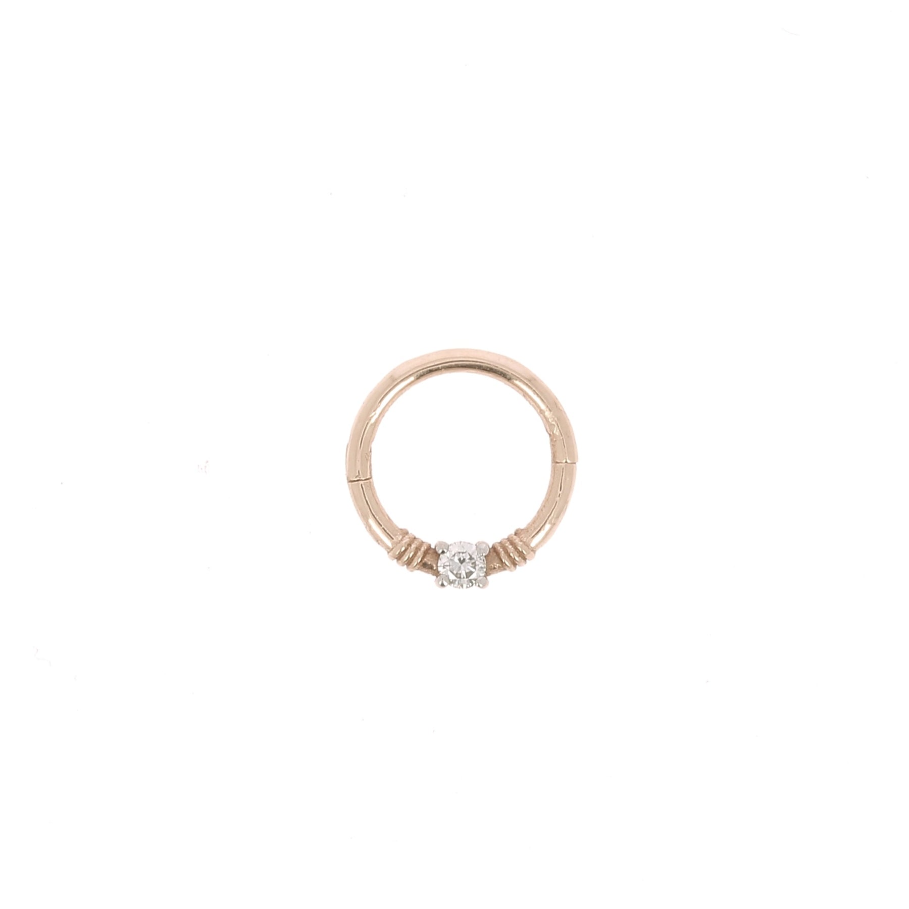 Créole Or Rose 1 Diamant