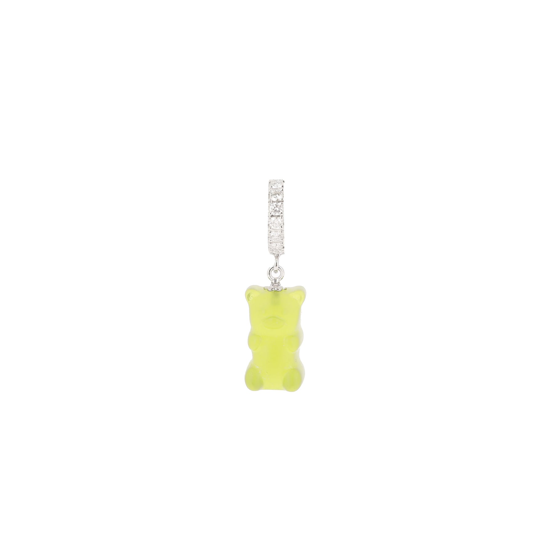 Boucle d'oreille Kiwi Gemmy Bear Or Blanc