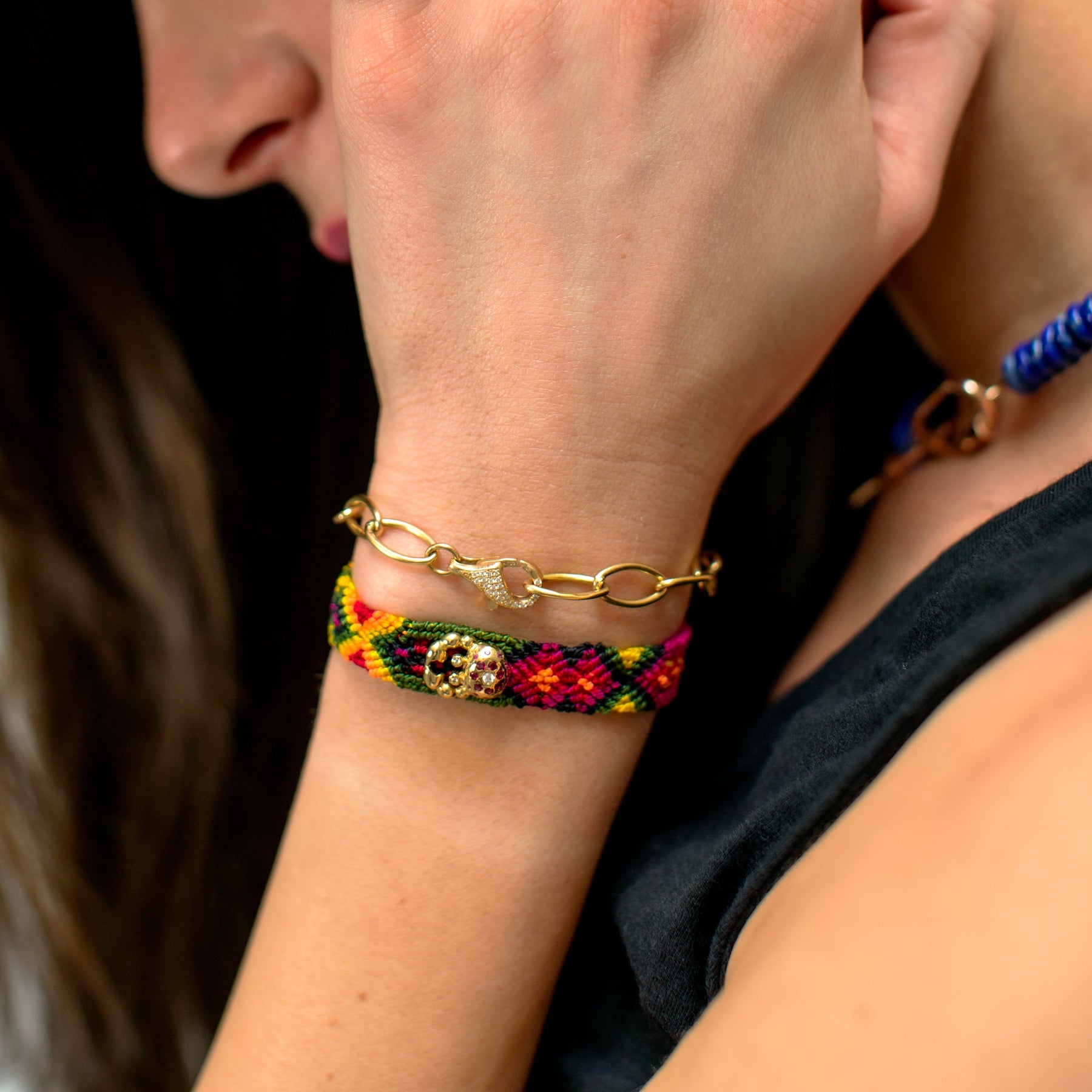 Bracelet Large Link avec Large Diamond Hook