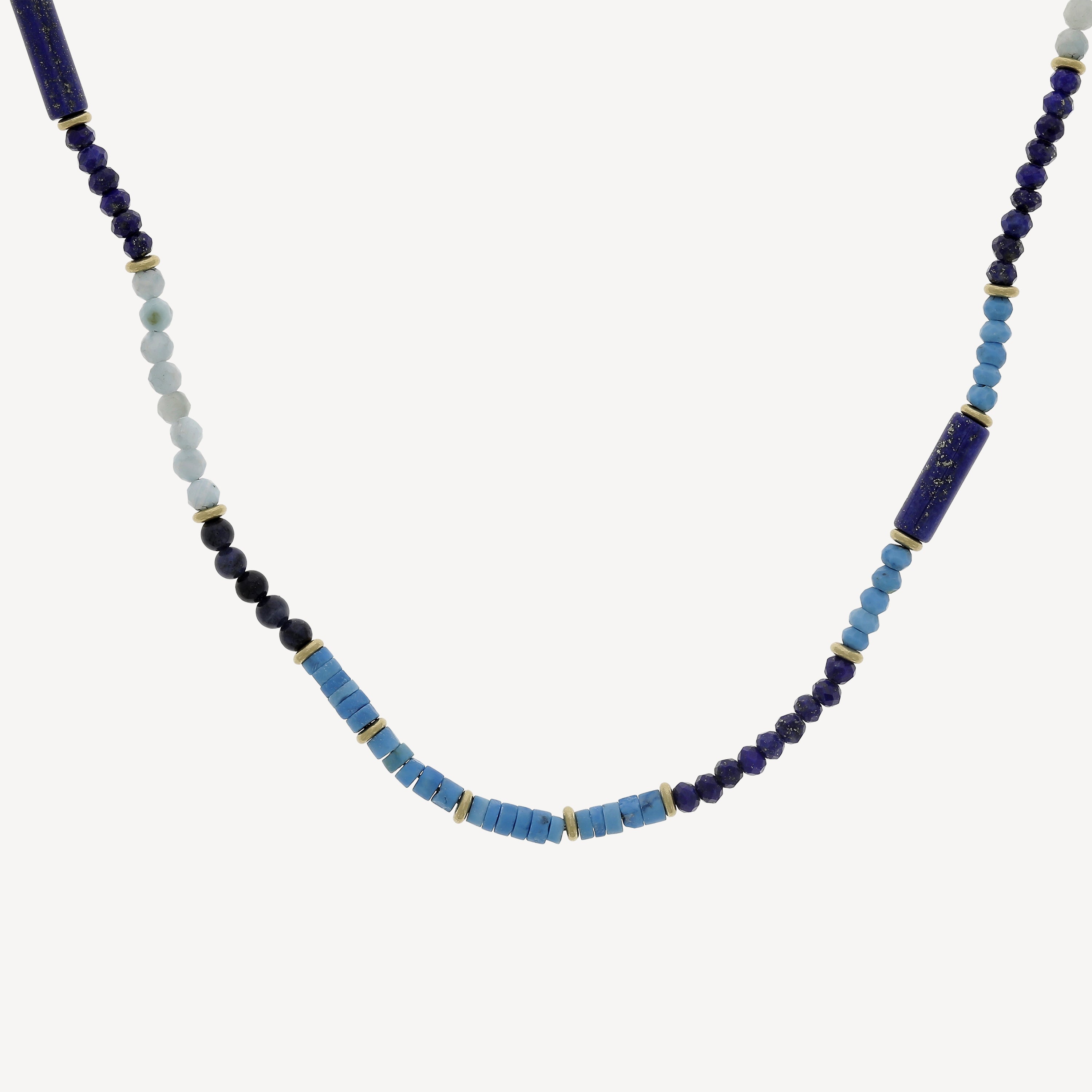 Light Turquoise and Lapis Necklace