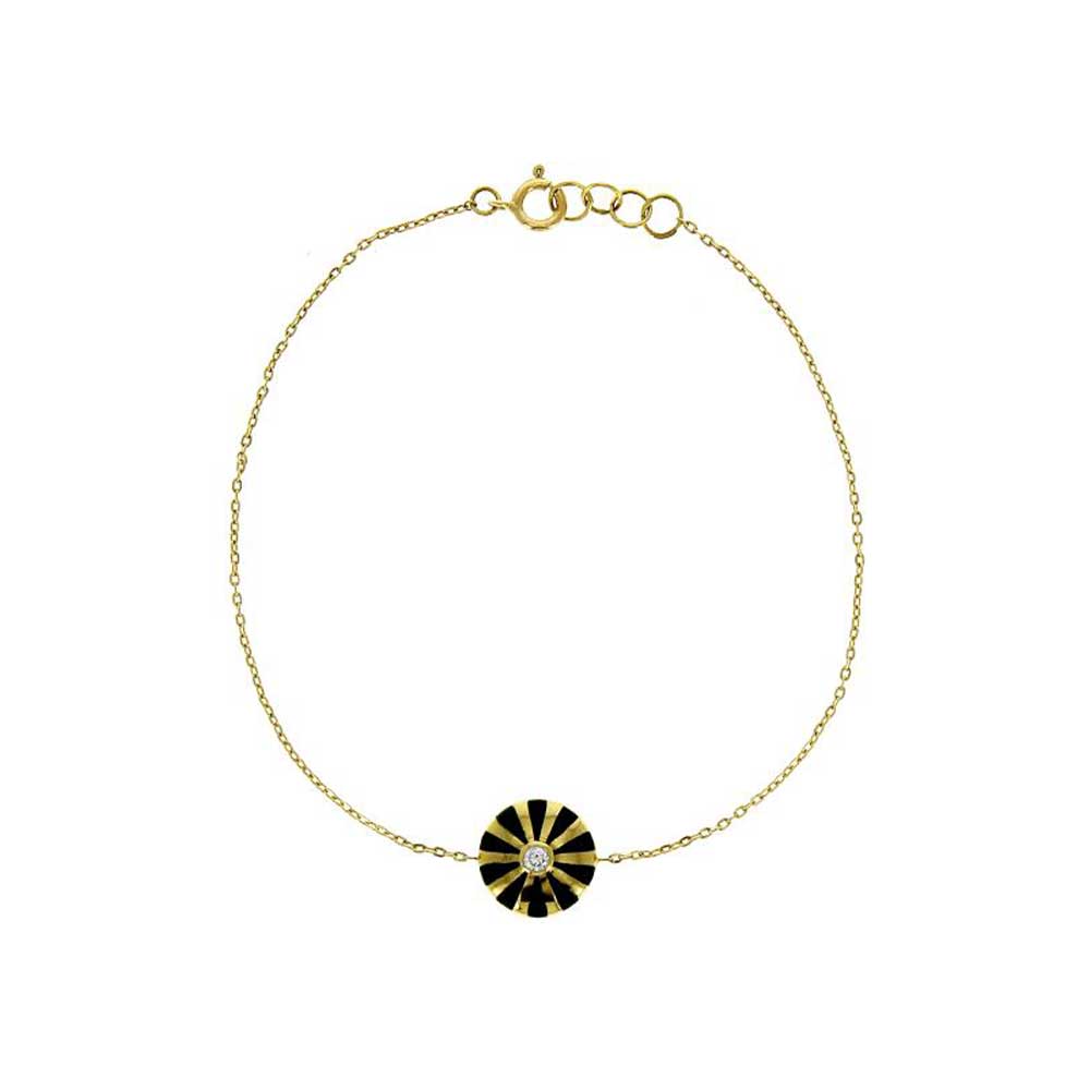 Bracelet Mini Mila Soleil Email Vert
