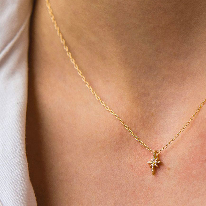 Collier North Star avec Diamants