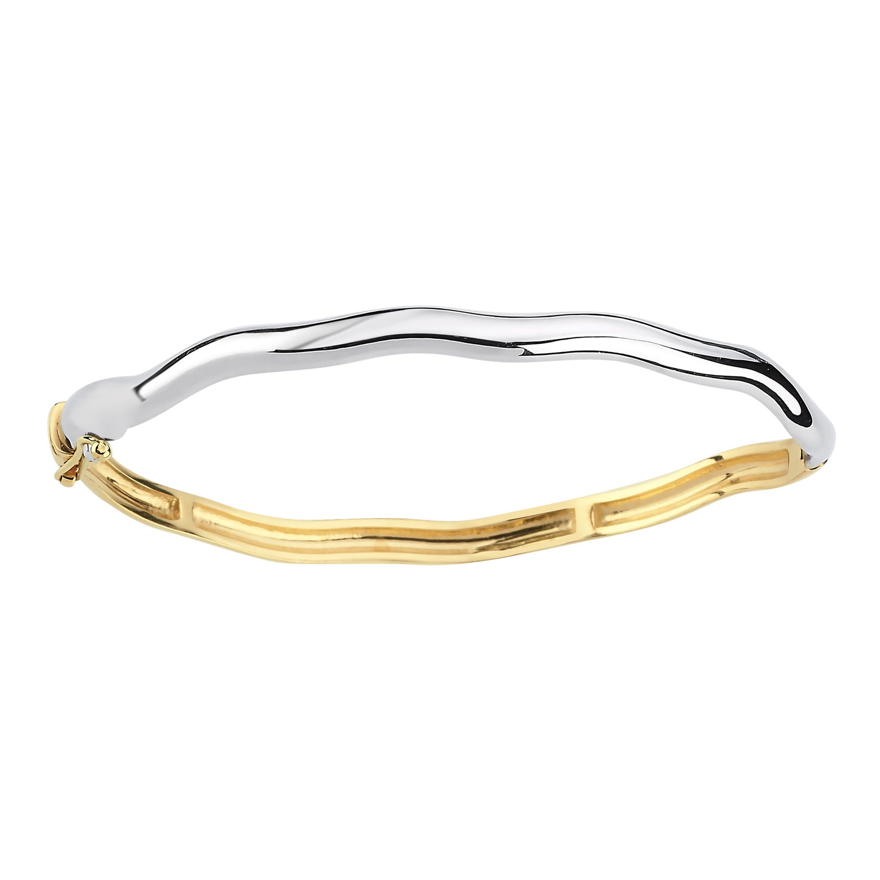 Rebellion Bangle in 2 Tone Gold