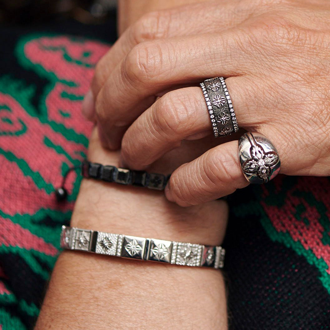 Bracelet Or Blanc et Diamants Blancs