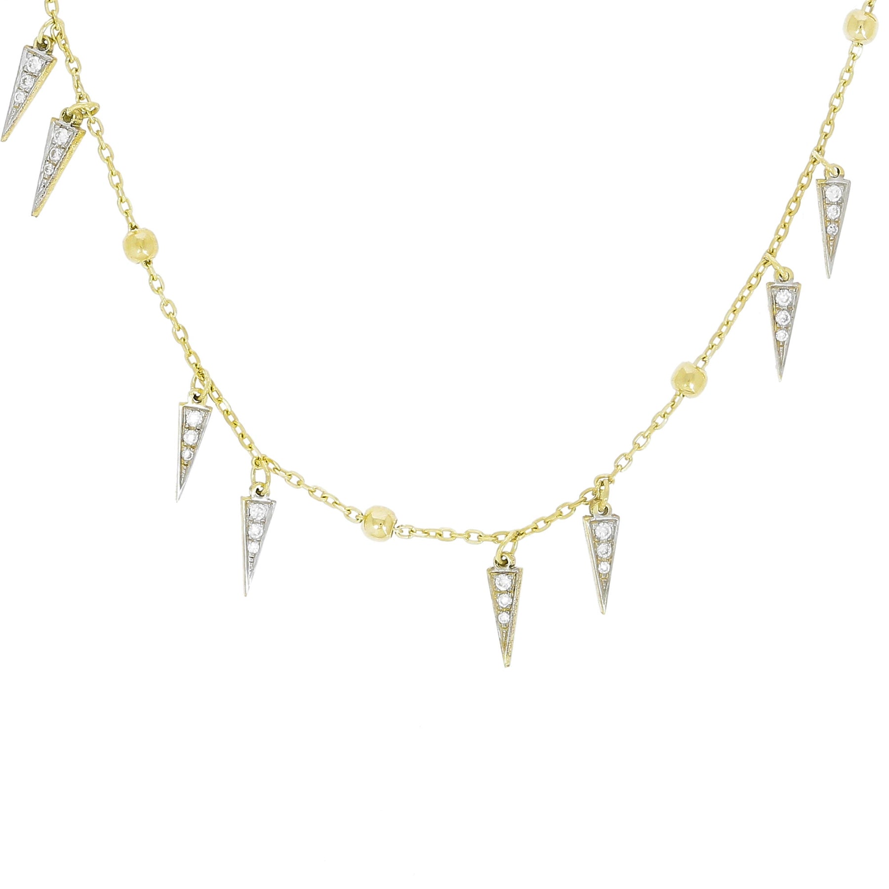 Spikes on Chain Choker Necklace
