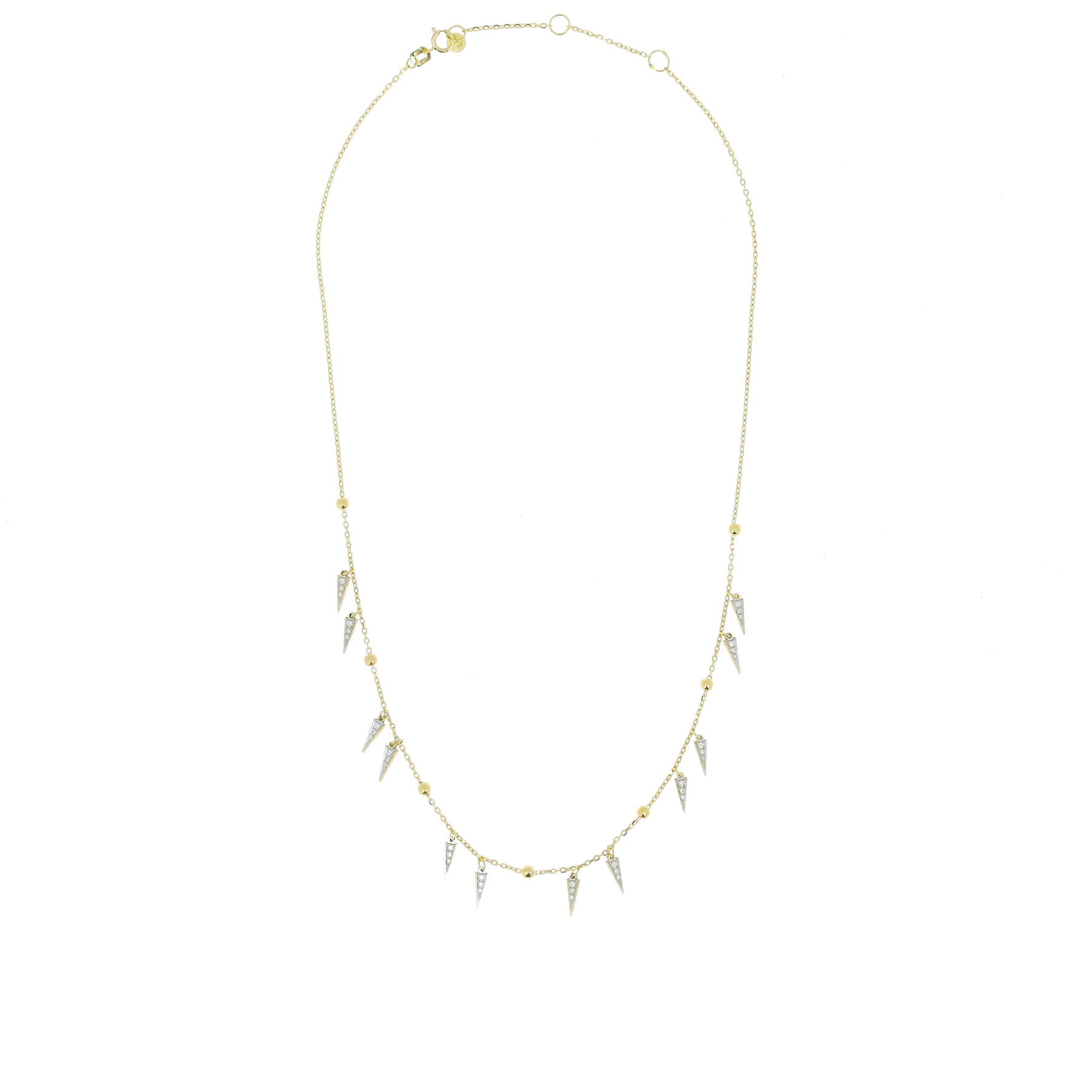 Spikes on Chain Choker Necklace