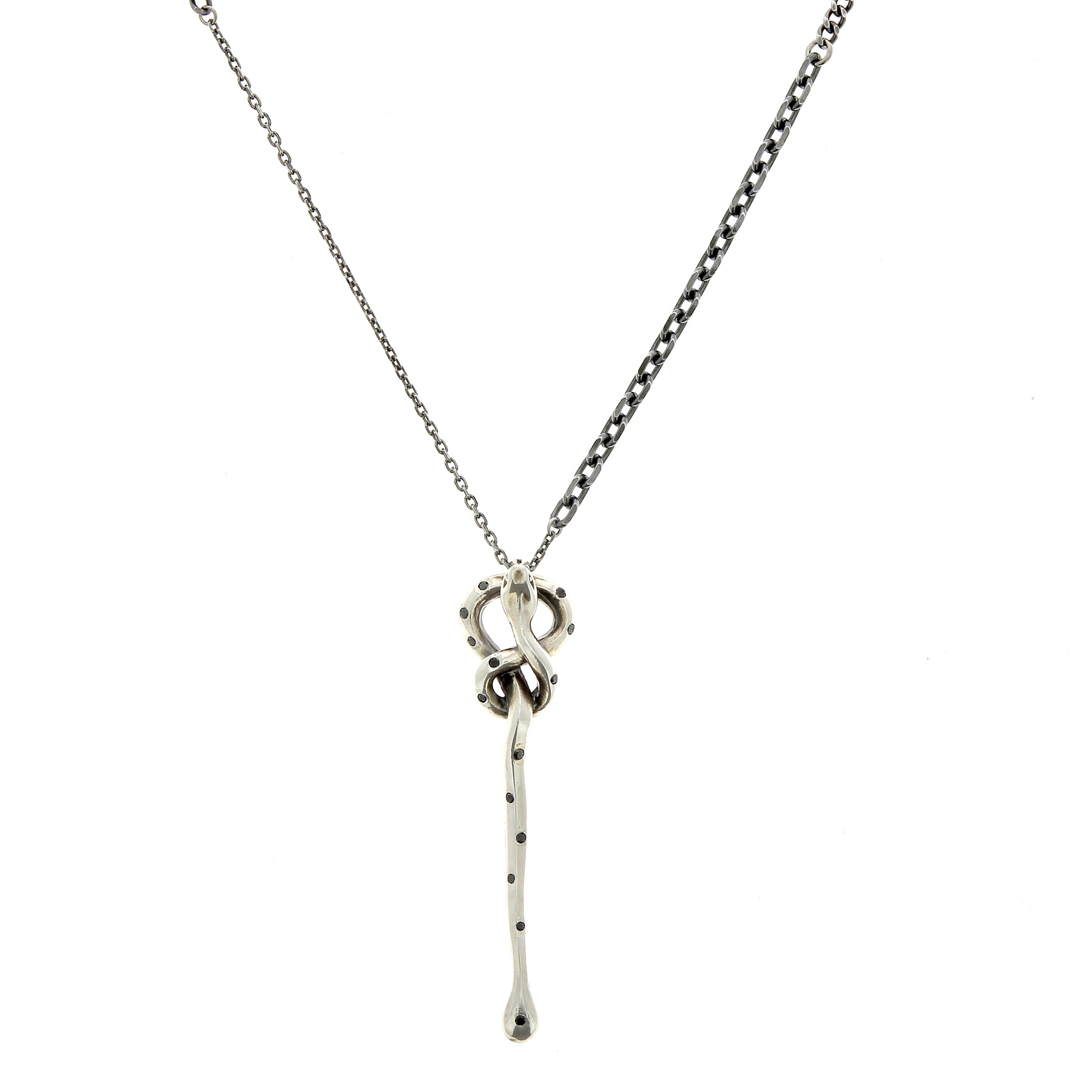 Collier Stealth avec diamants noirs