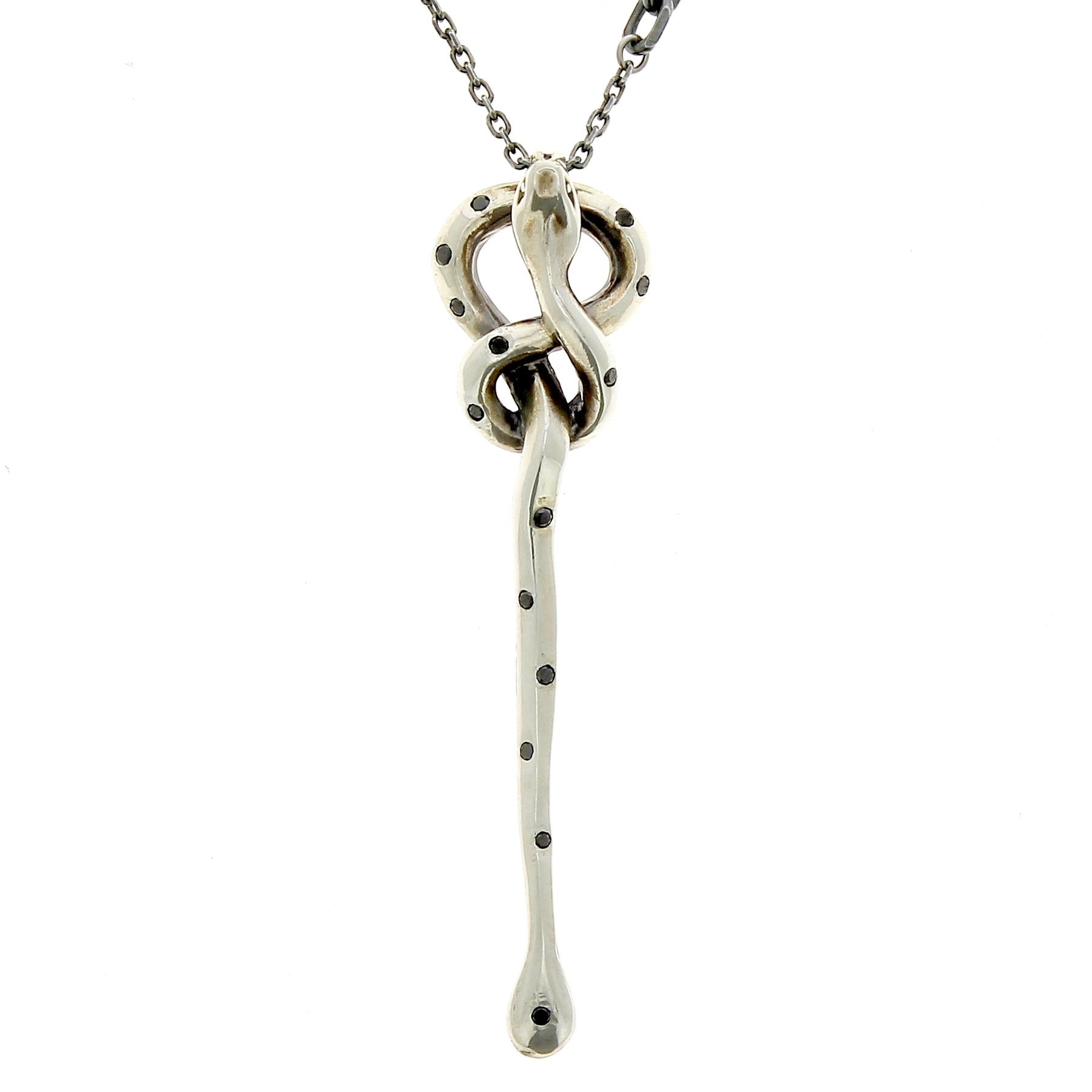 Collier Stealth avec diamants noirs