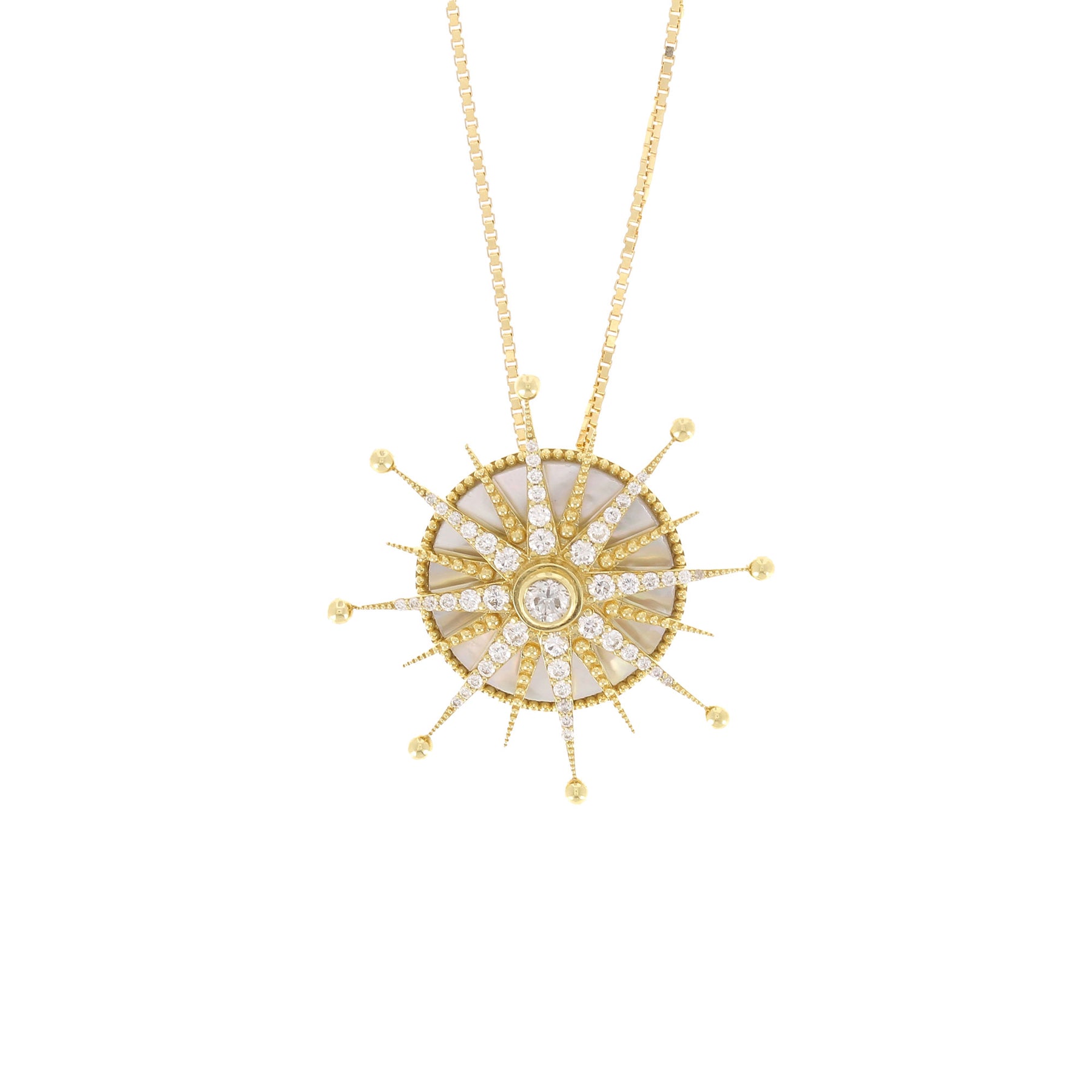 Wandering Star Mother of Pearl Halskette