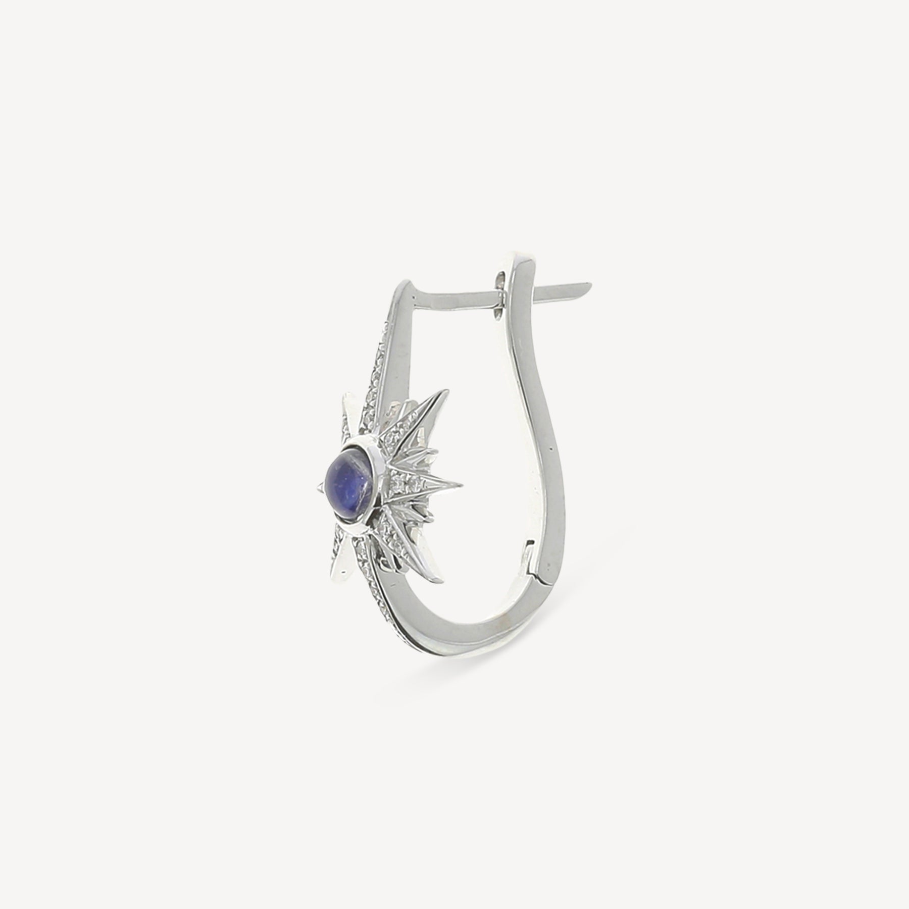 Boucle d'oreille Solis Or Blanc