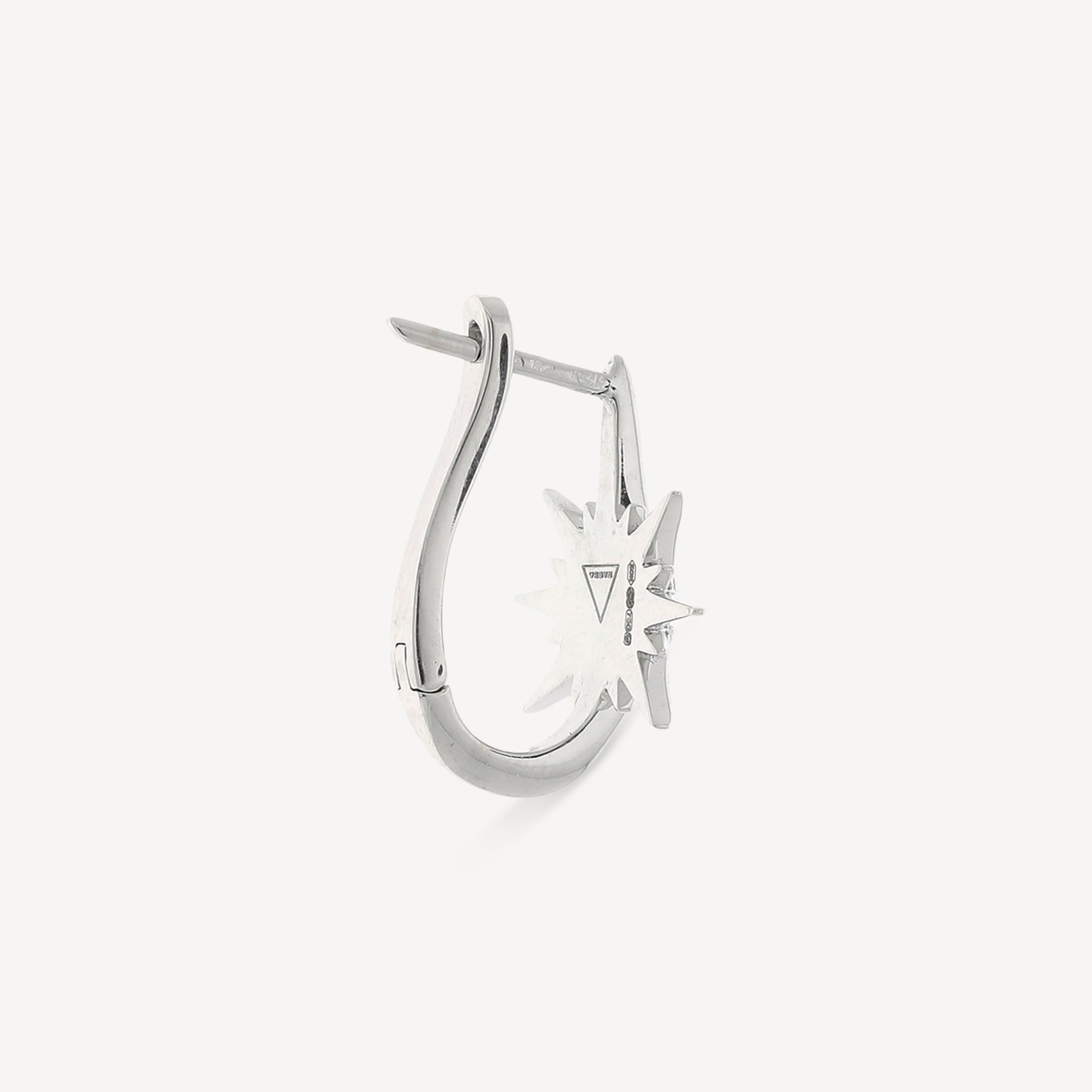 Boucle d'oreille Solis Or Blanc