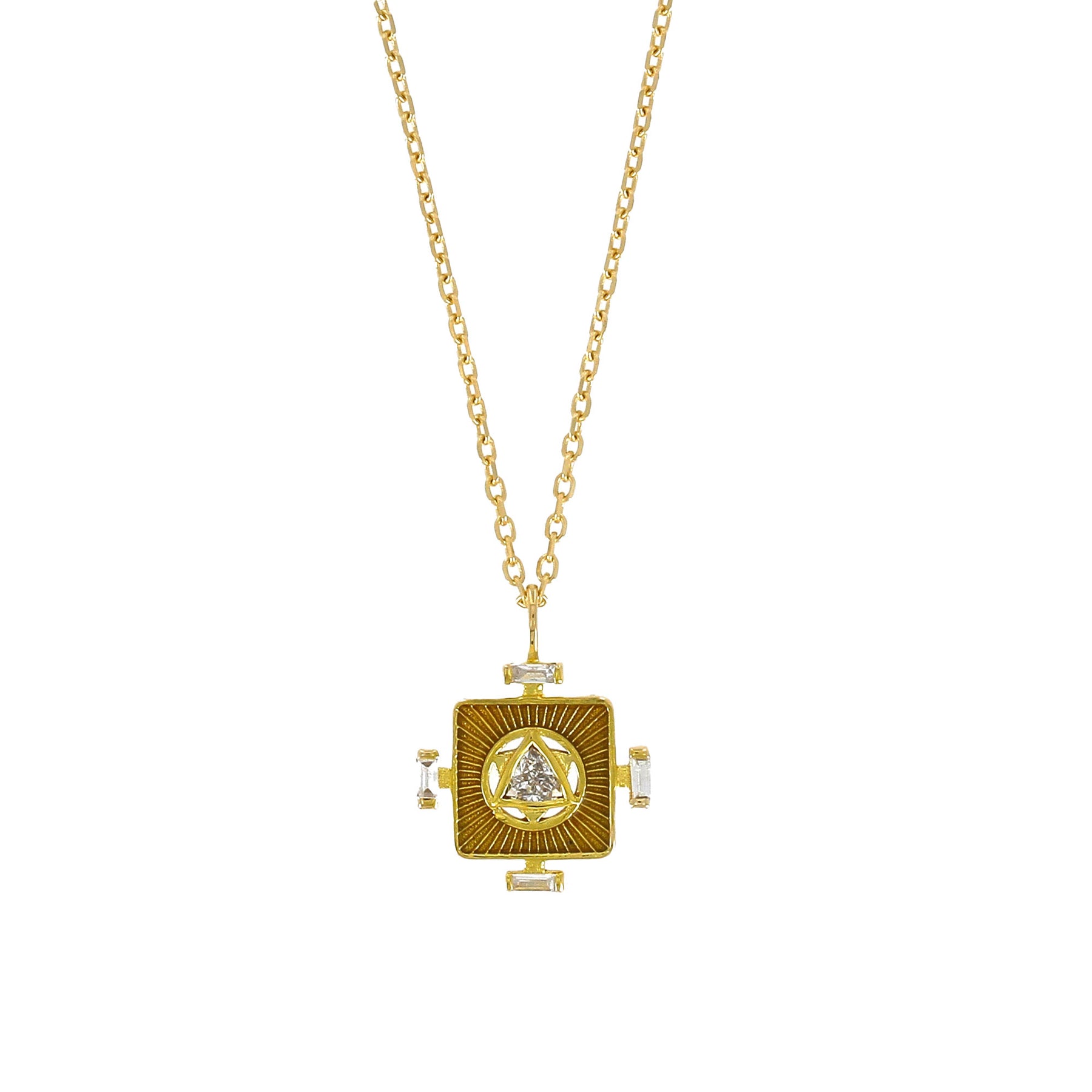 Yellow Yantra Solar Plexus Chakra Halskette