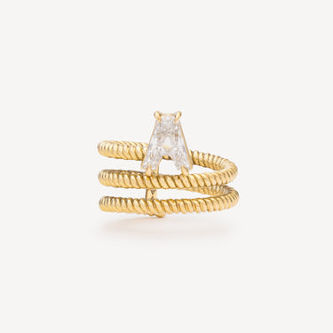 Diale Twisted Ring Yellow Gold