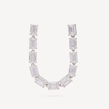 Double Emerald Tennis Earring
