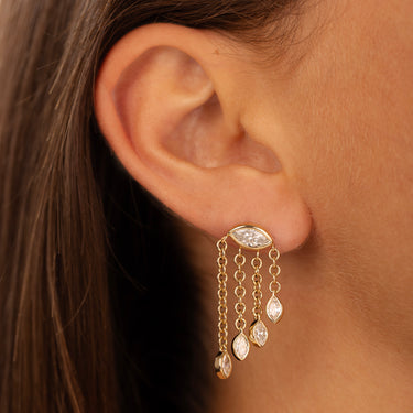 Earrings Candy Drop Marquise Waterfall