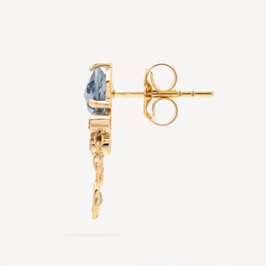 Earring Jellyfish Blue Sapphire Diamond