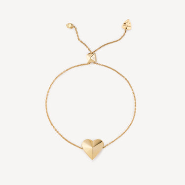 Bracelet Hearts Stud Yellow Gold