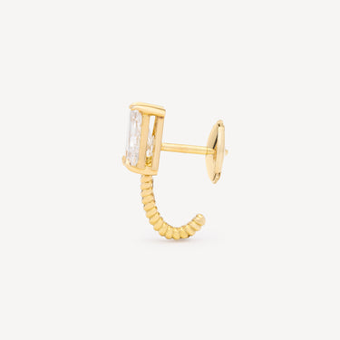 Diale Yellow Gold Twisted Earring