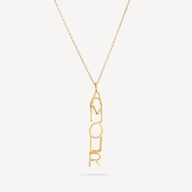 Amour necklace Yellow gold