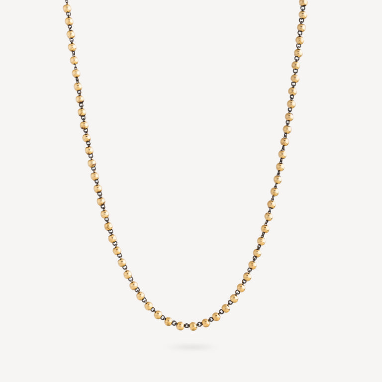 Gold beads necklace Small
