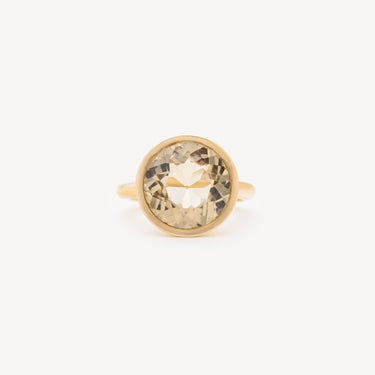 Citrine Diamond Treasure Ring