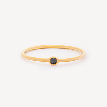 Memory Black Diamond Ring