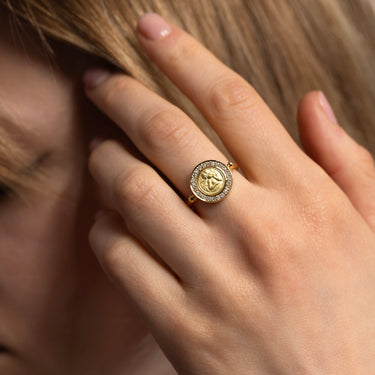 18K Angel ring