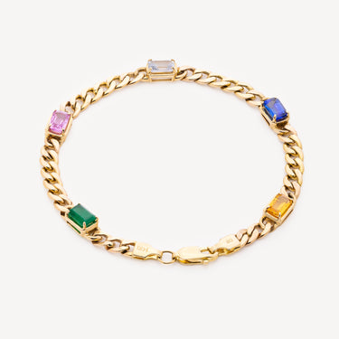 Rainbow Cuban bracelet