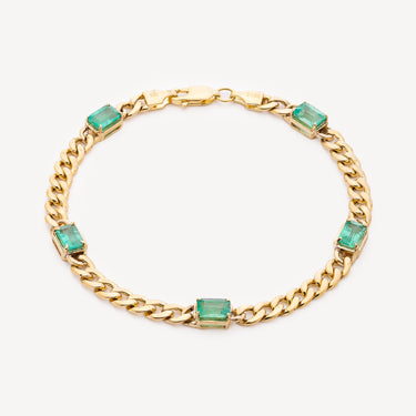 Emerald Cuban bracelet