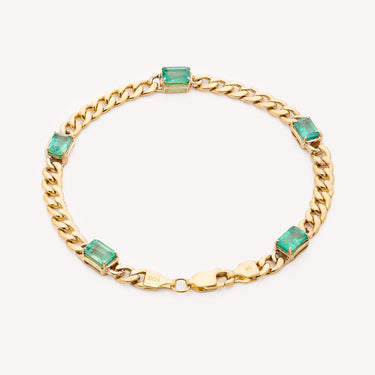 Emerald Cuban bracelet