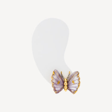 Earrings Horse Mane Butterfly Gold