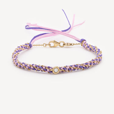 Bracelet Na Gioia Pink Violet Diamonds