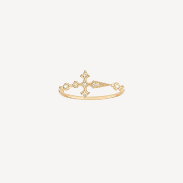 Blood Ring Yellow Gold Diamonds