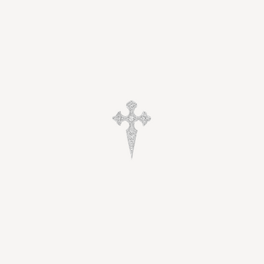 Blood Bouton Earring White Gold Diamonds