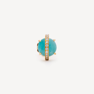 Stud Saturn Amazonite Diamonds