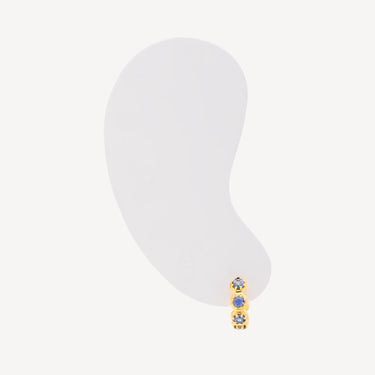 Créoles Pocketful Of Gems Sapphire Yellow Gold
