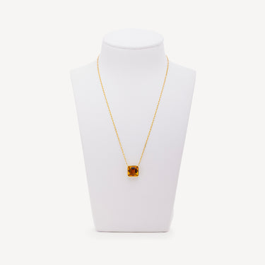 Grand Deco Pop Citrine Yellow Gold Necklace