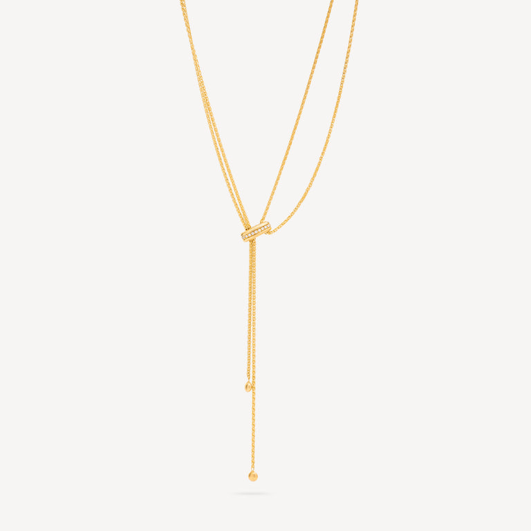 Lavica Yellow Gold Diamond Charm Necklace
