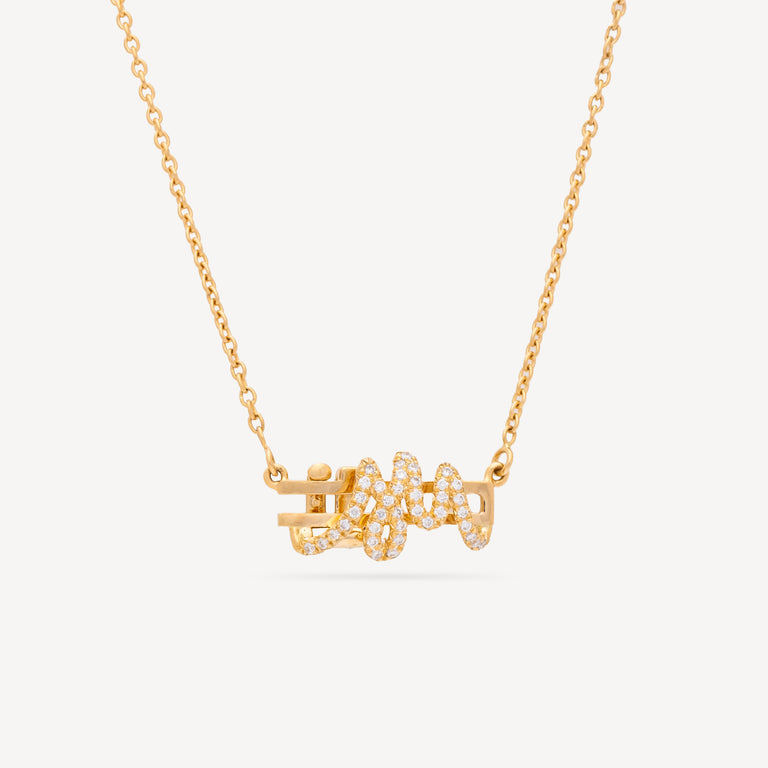 Aresti yellow gold necklace
